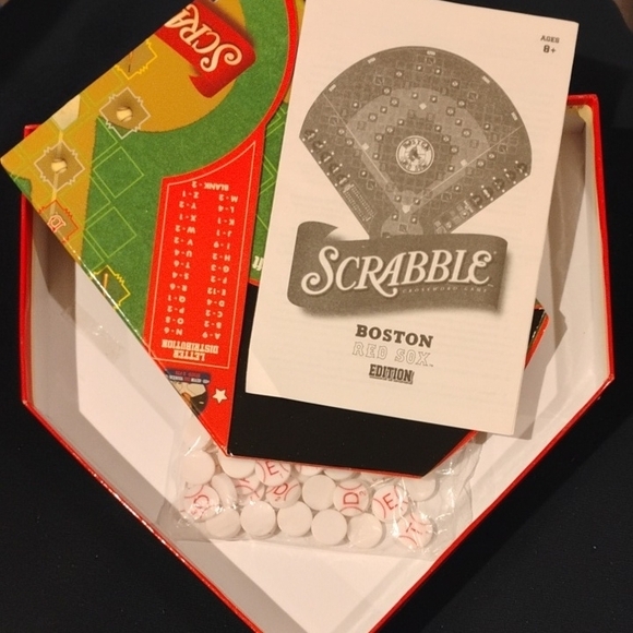 Hasbro Red and White Boston Red Sox Scrabble - Picture 4 of 4